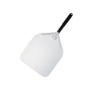 CaFfen Pala Per Pizza 12 13 14 Pala for pizza con manico lungo, super liscia, leggera, for girare la, accessori for forno da esterno, pala for antiaderente(14inch 64cm)