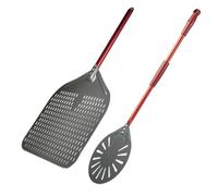 CaFfen Pala Per Pizza Pala for pizza da 12/13/14 pollici con pala for girare la 9, perforata, for, manico in alluminio(9 inch and 14 inch)