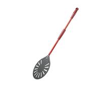 CaFfen Pala Per Pizza Pala for pizza da 9 pollici, pala for perforata, manico in lega di alluminio, utensili for, accessori for forno(Short Red Handle)
