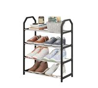 CaFfen Scarpiera Scarpiera semplice e alla moda, a 4 strati, salvaspazio, assemblata, for soggiorno(Noir)