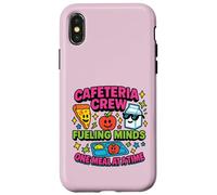 Caffetteria scolastica Lunch Lady - Fueling Minds, carina e colorata Custodia per iPhone X/XS