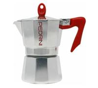 Caffettiera 2 tazze manico rosso