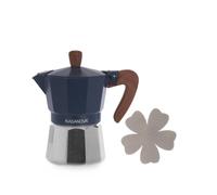 Caffettiera 3 tazze Blue Harmony azzurro