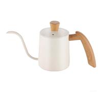 Caffettiera a becco lungo da 600 ml per il controllo della birra domestica | Dimensioni compatte da 350 ml, controllo preciso, manico ergonomico in legno, costruzione, uso domestico