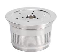 Caffettiera a capsule riutilizzabile in acciaio inox, compatibile con le macchine Caffitaly, e ; resistente alle alte temperature fino a 180°C; filtro per caffè