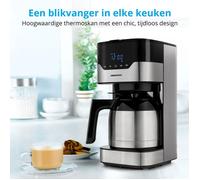 Caffettiera a filtro programmabile con caraffa - MEDION - MD 18458 - isotermica - 900 W - 1,2 L