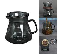 Caffettiera a goccia in vetro resistente al calore Caffettiera con coperchio