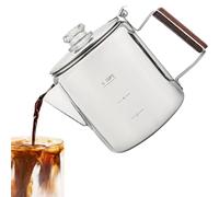 Caffettiera a percolatore, in acciaio inox, macchina portatile con design vintage compatto per campeggio, spiaggia, riunioni familiari e amici