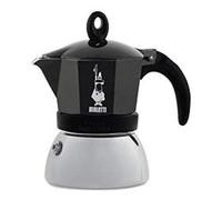 Caffettiera Alluminio 4 Tazze MOKA INDUCTION Cromo e Nero 0006934