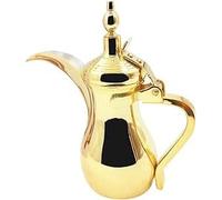 Caffettiera Araba Vintage in Acciaio Inossidabile, Teiera 350ml, Ibrik Turco per Caffè, Samovar Tradizionale per Feste Eid, Campeggio e Casa(700ML)