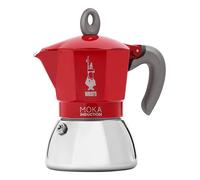 Caffettiera Bialetti 0006942 NP MOKA INDUCTION Cromo e Rosso