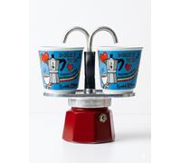 Caffettiera Bialetti Mini Express, Ciao Italia Azzurra, 2 tazze