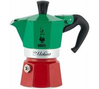 Caffettiera Bialetti Moka Express Tricolore mezza tazza 3 6 tazze mokina - Rotex