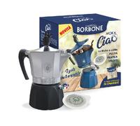 Caffettiera Borbone Espressina MokaCiao a cialde + Disco per induzione 15 cialde