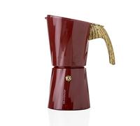 CAFFETTIERA BRANDANI TOWER VINTAGE 4 TAZZE MAGENTA ALLUMINIO