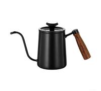 Caffettiera da 600 ml con indicatore di temperatura per beccuccio sottile | Termometro integrato, preciso per il controllo della temperatura, acciaio inossidabile 304, per flusso sottile del beccuccio
