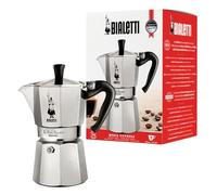 Bialetti Caffettiera Moka Express Alluminio, Argento, Capacità 9 Tazze,8006363011655