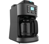 Cecotec Caffettiere a Goccia Caffè 66 Grind & Drop. 1086 W, Macinacaffè a Lama, Fino a 12 Tazze, Tecnologia Extremearoma, Caffettiera Digitale a Goccia, Acciaio Inox, Spegnimento Automatico