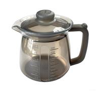 Caffettiera e latte portatile in silicone per alimenti, design compatto per piccoli spazi, dormitori, camper e cabine (500 ml grigio)