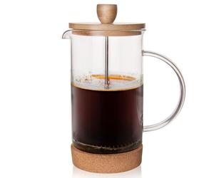 Caffettiera e teiera a pistone in vetro da 1 litro