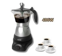 Caffettiera Elettrica 400W 3 Tazze per Caffè Macinato, Moka