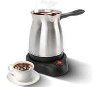Caffettiera Elettrica Da 600 W, In Acciaio Inox E Brocca A Ebollizione Rapida, Bollitore Da 600 Ml Con Impugnatura Antiscottatura Rimovibile, Base Senza Fili, Capacità Da 5 A 6 Tazze For Viaggi