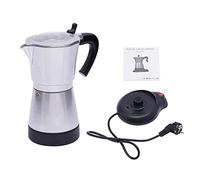 Caffettiera elettrica per caffè espresso da 300 ml, 480 W, 220 V, con base, per 6 tazze, per viaggi o campeggio