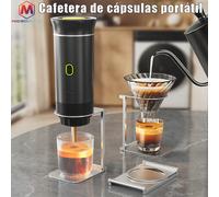 Caffettiera elettrica portatile a Capsule caffettiera Espresso pompa di riscaldamento Cordless pressa caffettiera da viaggio e auto 3 in 1 caffettiera