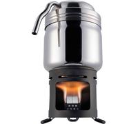 Caffettiera esbit xs in acciaio inox con bruciatore a combustibile solido 200 ml