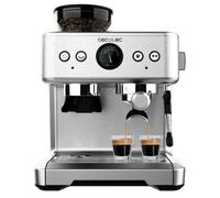 Cecotec Macchina da Caffè Espresso Barista Power Espresso 20 Barista Maestro 2250 W, 20 Bar, Manometro e 2 Termoblocchi, Serbatoio per Chicchi di Caffè, Macinino con 20 Livelli, Vaporizzatore