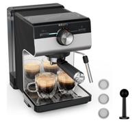 Caffettiera Express a Leva Krups XP384E10 Argentato