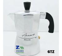 CAFFETTIERA EXPRESS ANNARE' 6 Tz. 6 TAZZE IN ALLUMINIO CAFFE' MOKA