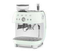 Smeg Macchina da Caffè Espresso Manuale con macinacaffè integrato 50's Style – Verde Pastello LUCIDO – EGF03PGEU