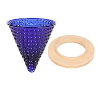 Caffettiera Filtro riutilizzabile in vetro Gocciolatore per caffè Imbuto Bollitore Accessori per la domestica e l'ufficio (Blu)