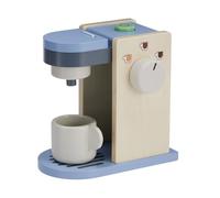 Caffettiera Giocattolo in Legno con 4 Pezzi, 13,8 x 8 x 14 cm