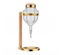 Caffettiera Ice Drip Con Imbuto Doppio Vetro Supporto Legno