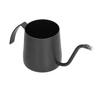 Caffettiera in acciaio inossidabile in acciaio lungo stretto tè a collo di allevamento non rivestito per la casa nera (250 ml)