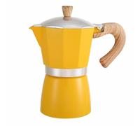 Caffettiera In Stile Europeo Con Manico In Venature Del Legno, Caffettiera Turca Moka, Caffettiera For Espresso Piano Cottura Moka For Fornello Elettrico, Strumenti For La Preparazione Del Caffè Porta