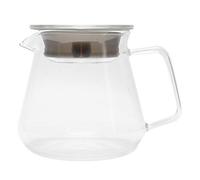 Caffettiera in vetro, caffettiera con coperchio, caraffa da caffè trasparente, teiera in vetro resistente al calore (300 ml)