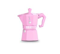 Caffettiera Italiana Bialetti MOKA EXCLUSIVE 3T Rosa Alluminio Bachelite 3 Ta