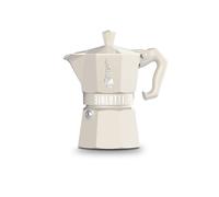 Caffettiera Italiana Bialetti MOKA EXCLUSIVE CREAM 3T Crema Alluminio 3 Tazze