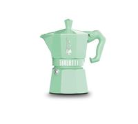 Caffettiera Italiana Bialetti Moka Exclusive Verde Alluminio 6 Tazze Manico Termoplastico