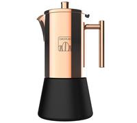 Cecotec Caffettiera Moking 200. Acciaio Inossidabile, 100 ml, per 2 tazze di caffè, Adatto Per Cucine a Gas, Elettriche o in Vetroceramica, Impugnatura Ergonomica