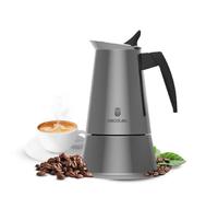 Caffettiera Italiana Cecotec Piccolina 200 100 ml Acciaio Inox Valvola Sicurezza