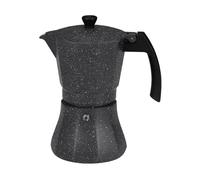 Caffettiera Italiana EDM Nero Alluminio 12 Tazze Induzione