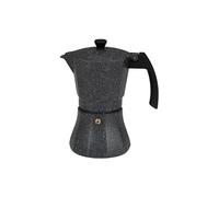 Caffettiera Italiana EDM Nero Alluminio 9 Tazze Induzione