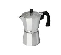 E_0002_S7600313 Jata Caffettiera Italiana JATA CCA9 Alluminio 9 Tazze Argentato