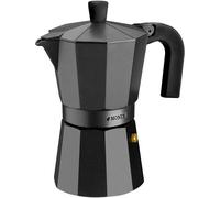 Monix Vitro Cafetera Italiana de Aluminio 3 Tazas Negra