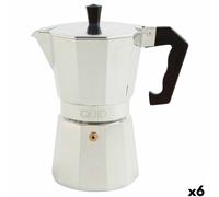Caffettiera Italiana Quid Cesena Acciaio Alluminio Bachelite 6 Tazze [6 Unità