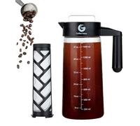 Caffettiera Manuale con Infusore per Fare Il caffè Freddo o Cold Brew Coffee di Coffee Gator - Macchina da caffè per Gli Appassionati di Slow Coffee - Caraffa in Vetro con Filtro - Anche per Il tè